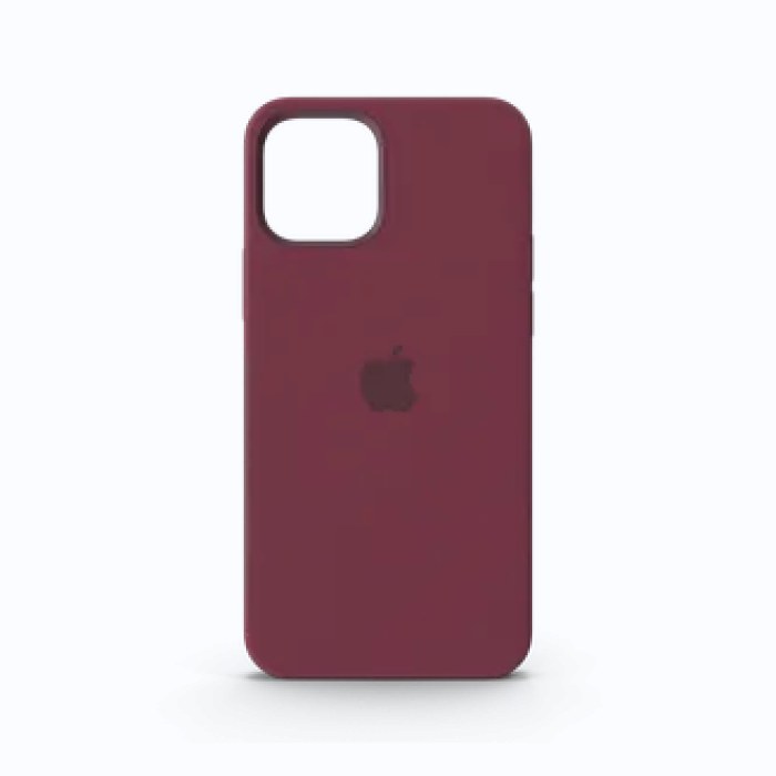 iPhone 12 硅胶保护壳（带 MagSafe Plum）